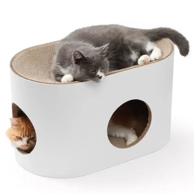 Waarom een krabkarton kattenhuis een slimme keuze is voor jouw kat