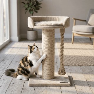 Krabpaal met Bedje voor Grote Katten